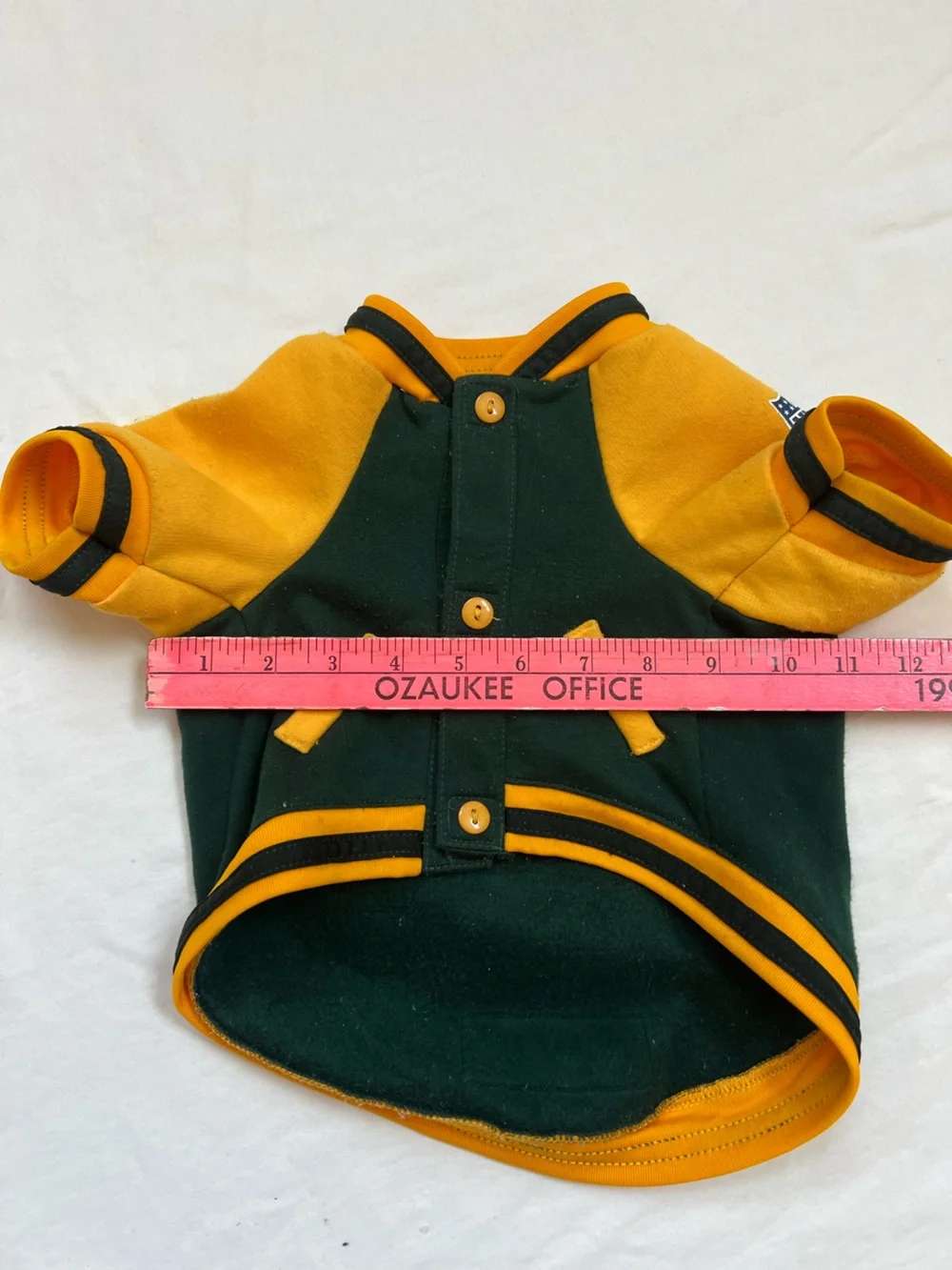 Green Bay Packers Pet Bomber Jacket NFL Shirt for Dogs & Cats MEDIUM Green Gold